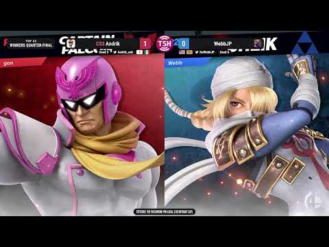 Stitches - Winners Quarter Final - Andrik (Captain Falcon) vs WebbJP (Sheik)