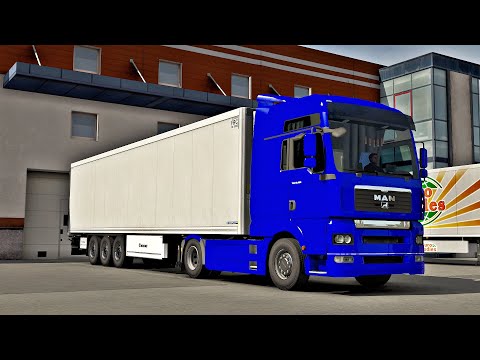ETS2 1.38 - MAN TGA 18.480 - Trip: Munich - Strasbourg