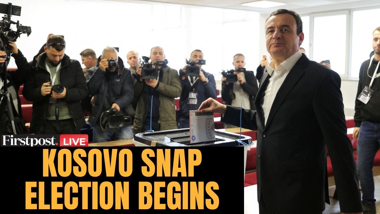 Kosovo Snap Elections LIVE: Polls Begin After Months of Political Crisis | PM Kurti Votes |Firstpost