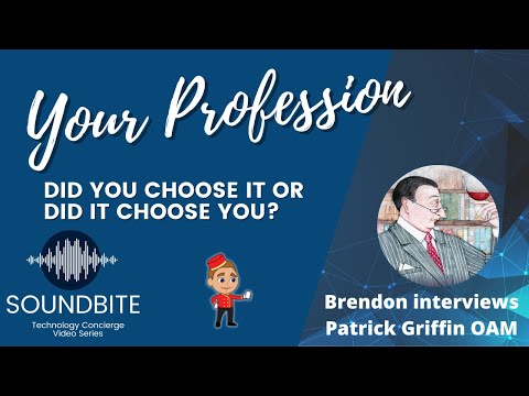 Patrick Griffin Interview - Did you choose your career or did it choose you?