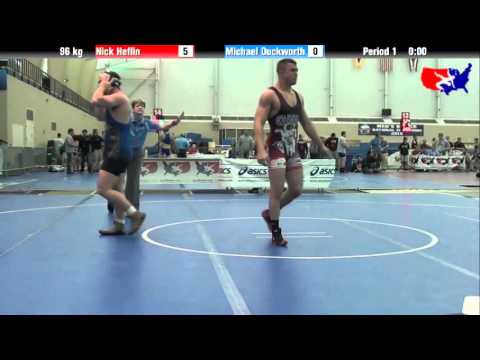 Nick Heflin vs. Michael Duckworth at 2013 ASICS University Nationals - FS