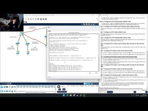 2012044 - 15.6.1 Packet Tracer - Configure IPv4 and IPv6 Static and Default Routes
