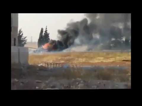 تدمير دبابة T72 شرقي قرية معان في ريف حماة الشرقي من قبل لواء الطليعة المقاتل