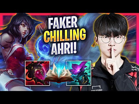 FAKER CHILLING WITH AHRI! - T1 Faker Plays Ahri MID vs Taliyah! | Season 2024