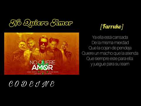 Lenny Tavarez - No Quiere Amor REMIX (LETRA) Ft Farruko,  Bryant Myers, Lary Over & Lito Kirino