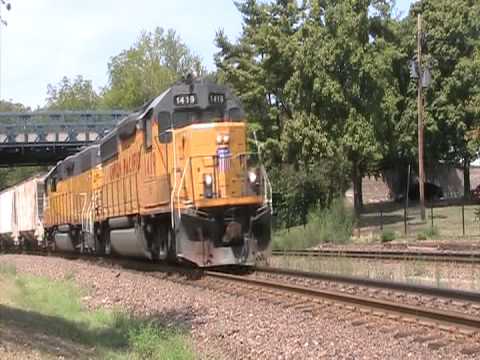 UP LSE59 Local Eastbound, UP 1419 Leads