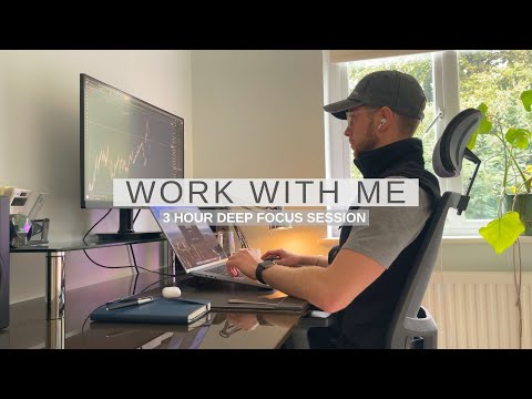 Work With Me | 3 Hour Deep Focus Session Featuring Lo-Fi Productivity Playlist | Pomodoro Technique