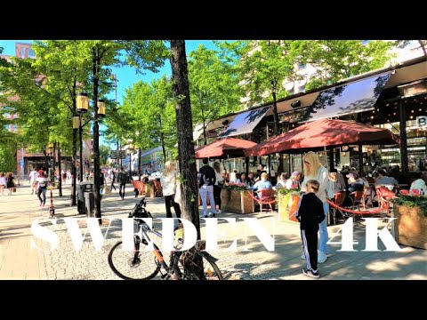 STOCKHOLM WALK 4K: Kungsträdgården - Hamngatan - Norrmalmstorg - Biblioteksgatan - Stureplan