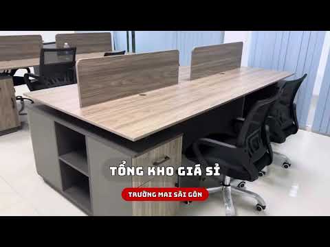 Cụm Bàn Làm Việc Văn Phòng Vách Ngăn 4 Người - BC1