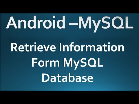 Android MySQL - 03 - Retrieve information from Database
