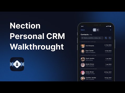 Nection: Personal Contacts CRM