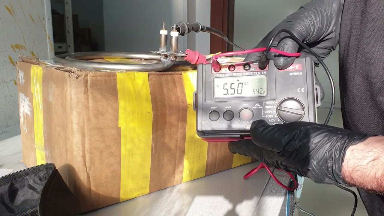 בדיקת בידוד (והחלפה) של גופי חימום.   