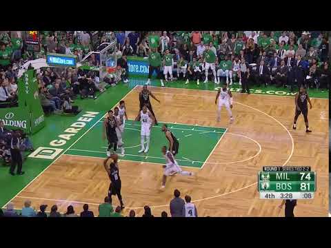 NBA, playoff 2018, Celtics vs. Bucks, Round 1, Game 5, Move 39, Eric Bledsoe, 3 pointer