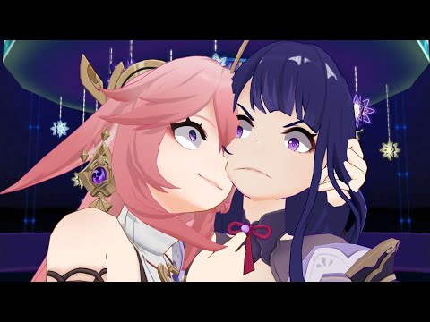 Yae Miko F*cking Loves Raiden Shogun! (Yae Miko ✘ Raiden Shogun) • Genshin Impact Animation