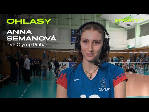 Anna Semanová po výhře nad Olomoucí | PVK Olymp Praha vs. VK Šantovka Olomouc UP | OHLASY