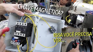 COMO montar uma CHAVE DE PARTIDA direta para COMPRESSOR de AR de forma SIMPLIFICADA. CHAVE MAGNÉTICA