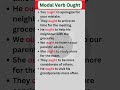 Modal Verb Ought in English Grammar #shorts