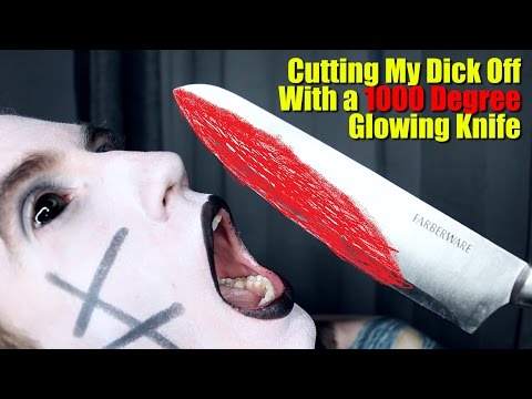 EXPERIMENT Glowing 1000 degree KNIFE VS my DIGNITY