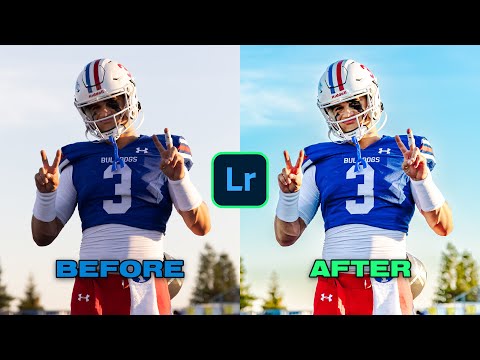 How I Edit My Football Photos: Before and After Lightroom Tutorial