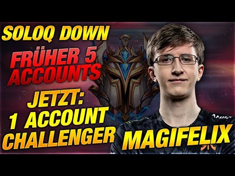 5 Accounts in Challenger jetzt NUR noch 1? FNC Magifelix Midlane! [League of Legends]
