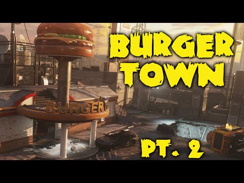 Burger Town Exo Zombies Round 30+ First Attempt Solo Ascendance Infected CoD Advanced Warfare Pt 2