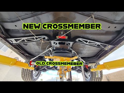 INSTALLING HOLLEY CROSSMEMBER FOR A 4L80E TRANSMISSION ON LS3 CHEVELLE PROJECT!