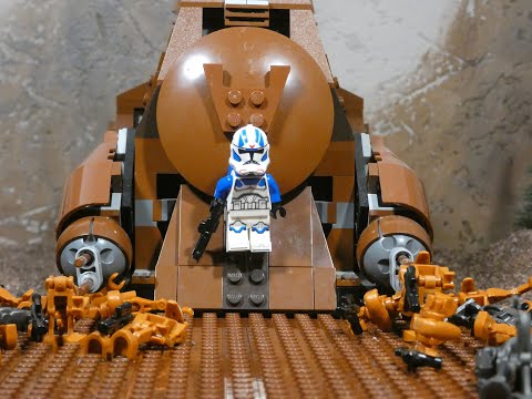501st  Legion fights CIS on Murkhana LEGO Star Wars Stop Motion clip