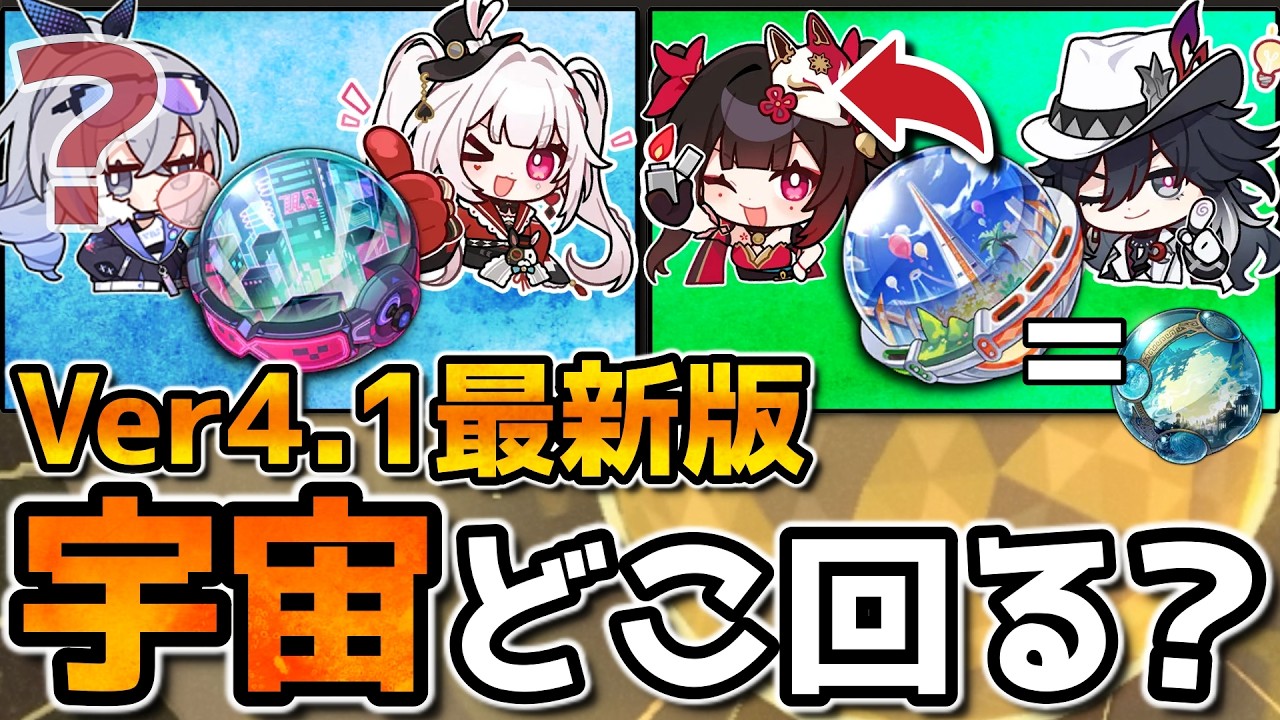 【崩壊スターレイル】サポ系の千星シティは絶対ロック！Ver4.1オナメ2倍どこ回る？