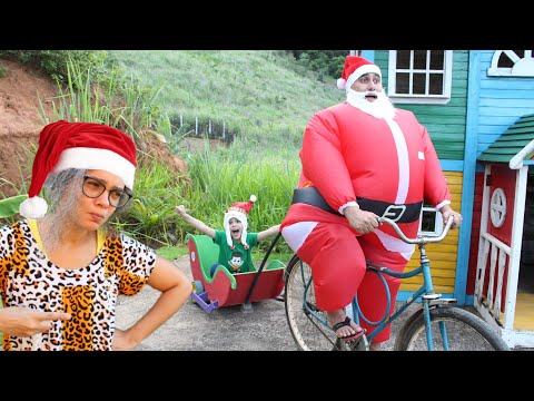 PAPAI NOEL VAI NA VILA DO LUCAS E DA VOVÓ TEREZINHA