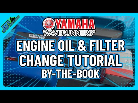 Yamaha WaveRunner Engine Oil & Filter Change Tutorial For 1.8L FX GP FZ SVHO & SHO WaveRunners