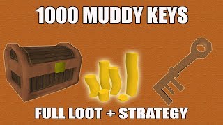 [Runescape 3] Loot from 1000 Muddy Keys | Full Loot + Strategy