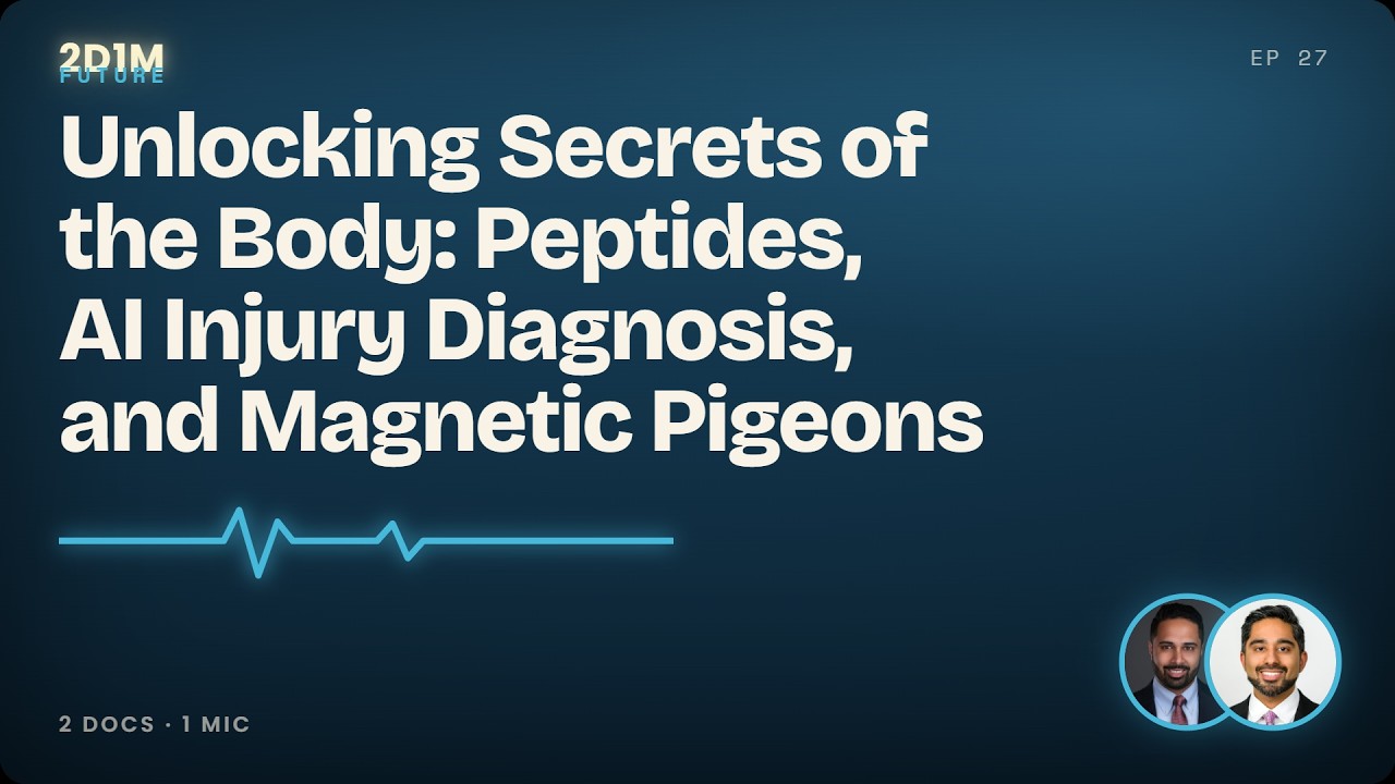 Unlocking Secrets of the Body: Peptides, AI Injury Diagnosis, and Magnetic Pigeons