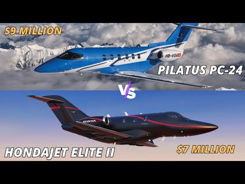 Pilatus PC-24 vs HondaJet Elite II: Ultimate Light Jet Comparison!