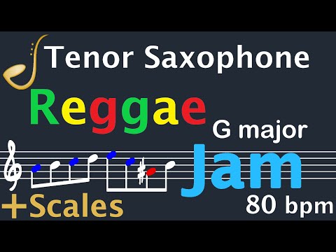 Tenor Saxophone Reggae Backing Track Jam in G Major | Improvisation