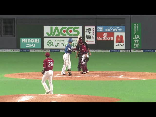 【8回裏】イーグルス・小野が岡島とのバッテリーで3者凡退に抑える!! 2018/5/20 F-E