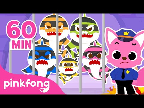Thief Shark Family, All Under Arrest! | Baby Shark Stories | +Compilation | Pinkfong Baby Shark