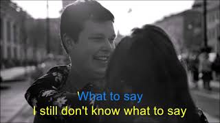 Don't Know What To Do (Don't Know What To Say) | Mark Carpio | Karaoke Lyrics Video