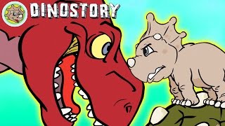 Dinosaur Battles | No Don't Eat Me | Dinosaur Songs from Dinostory by Howdytoons S1E8