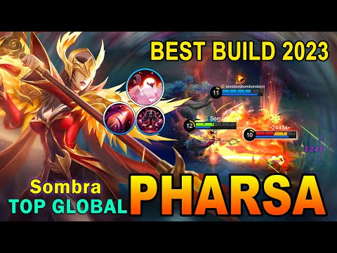 PHARSA BEST BUILD 2023 | TOP GLOBAL PHARSA GAMEPLAY ~  MOBILE LEGENDS