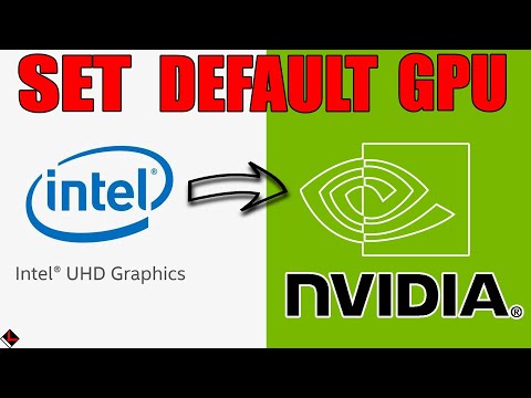 How to set nVidia default graphics card on Windows 10 laptop and computer. Switch from Intel UHD.