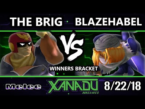 S@X 264 SSBM -  The Brig (Captain Falcon) Vs.  BlazeHabel (Sheik) Smash Melee Winners Bracket