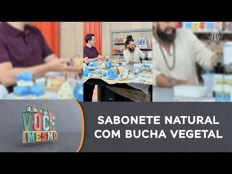 Faça você mesmo um sabonete concha natural com bucha vegetal