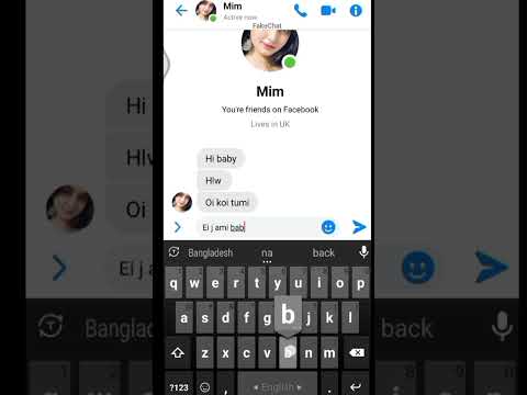 Make Facebook messenger fake chat #shorts