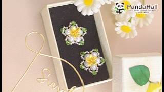 🌸✨ワイヤーで作る上品フラワーイヤリングDIY💍｜簡単ハンドメイドで高見えアクセサリー💖｜初心者OK💕