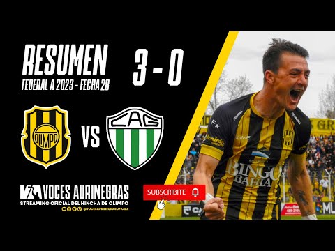 RESUMEN OLIMPO 3 - 0 GERMINAL - FECHA 28 - FEDERAL 2023.