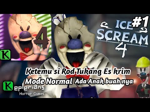 ADA PASUKAN BARU Si Tukang Es Krim!!Kita Hampir Tertangkap Rod! Part 1 - ICE SCREAM 4