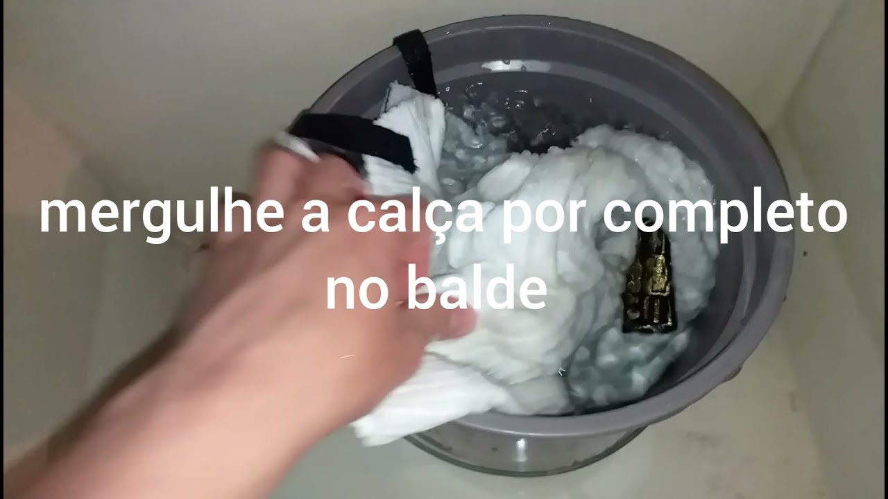 Como Lavar CYCLONE de VELUDO Branca - Calça da CYCLONE LAVAGEM