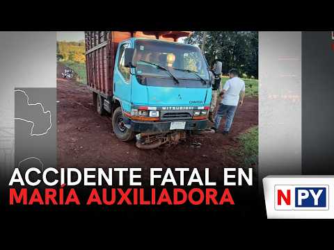 Accidente fatal en María Auxiliadora