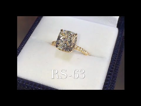 3.50 ct Cushion Cut Diamond Engagement Ring