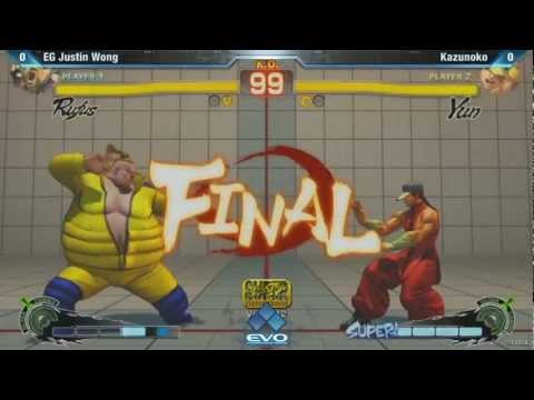 EVO 2K12 SSF4 AE 2012 Justin Wong vs Kazunoko